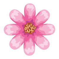 flower watercolor pink vector