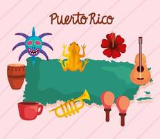 diseños de puerto rico vector