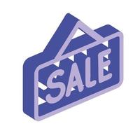 sale label isometric vector