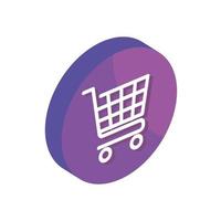shopping cart button vector