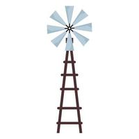 windmill farm icon vector