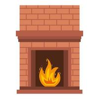 fireplace house indoor vector