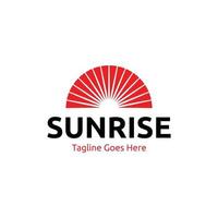 modern sunrise vector logo design