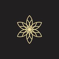 luxury flower vector logo template