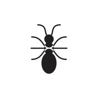 diseño de logotipo de tecnología de hormiga negra vector