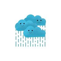 happy rainy fresh  cartoon vector