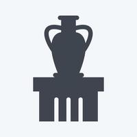Icon Jar on Display - Glyph Style- Simple illustration, Good for Prints , Announcements, Etc vector