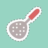 Sticker Skimmer - Line Cut - Simple illustration,Editable stroke vector