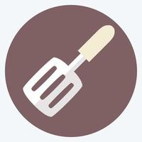 Icon Spatula - Flat Style - Simple illustration,Editable stroke vector