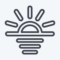 Icon Sunrise - Color Mate Style vector