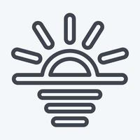 Icon Sunrise - Color Mate Style vector