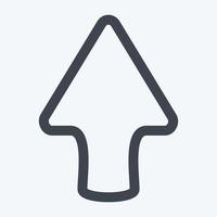 Icon Up - Line Style vector