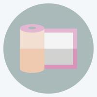 Buckram Icon in trendy flat style isolated on soft blue background vector