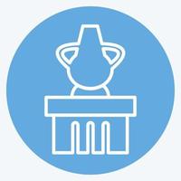 Icon Jar on Display - Blue Eyes Style- Simple illustration, Good for Prints , Announcements, Etc vector