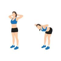 Sport woman doing Good morning exercise for backside workout