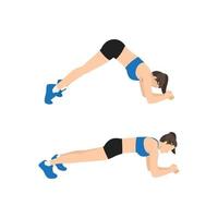 plank exercise diagram