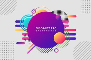 geometric circle banner creative background . vector ilustration