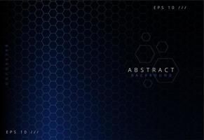 Abstract futuristic - Molecules technology with polygonal shapes on dark blue background vector