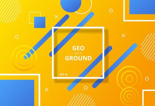 Minimal geometric background. Dynamic shapes composition. Eps10 vector. vector