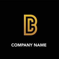 Letter B luxury minimal vector logo .  eps 10