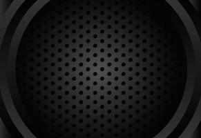 Dark Black glossy abstract background. Colorful illustration in abstract style with gradient. A completely new template for your business design. vector