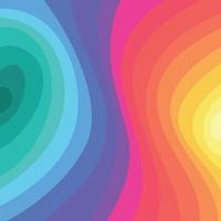 abstract spectrum flat light color wave shape  for print vector