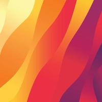 abstract background with wave shape and gradation yellow, red and purple color for wallpaper vector