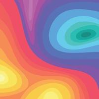 abstract spectrum flat light color wave shape  for print vector