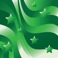 abstract background with star shape and gradation green color for wallpaper vector