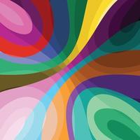 abstract spectrum color wave shape  for print vector