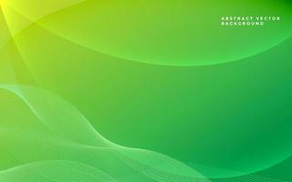 Green Abstract Vector Background. Wave Background. Vector Illustration