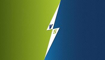 Green and blue Versus background. Sport background vector