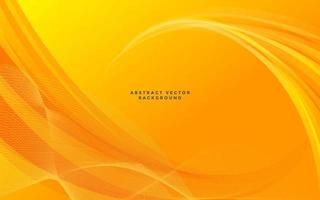 Fondo de vector abstracto naranja. fondo de onda ilustración vectorial