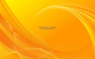 Orange Abstract Vector Background. Wave Background. Vector Illustration