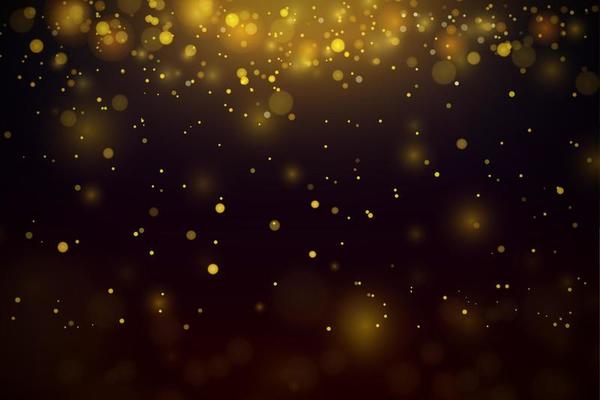 Beautiful night with twinkling flares and glitter glow effect
