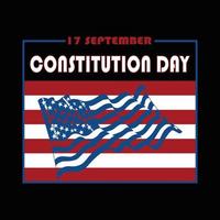 ilustración de vector de día de la constitución americana