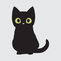 gato, vector, ilustración vector