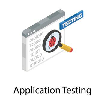 conceptos de pruebas de aplicaciones vector
