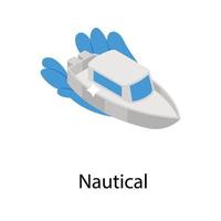 Trendy Yacht Concepts vector