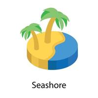 Trendy Seashore Concepts vector