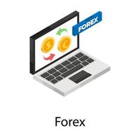 Trendy Forex Conncepts vector