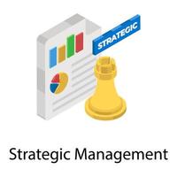 conceptos de gestión estratégica vector
