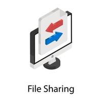 File Sharing Concepts vector