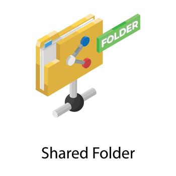Shared Folder Concepts vector
