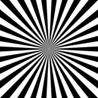 Black and white sunburst pattern vector