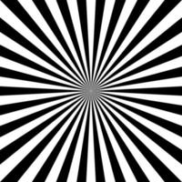 Black and white sunburst pattern vector