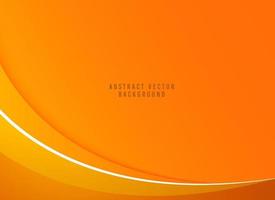 Orange gradient wavy background. orange Abstract vector illustration