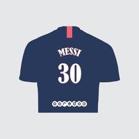 Ilustración de vector de camiseta messi