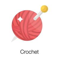 Trendy Crochet Concepts vector