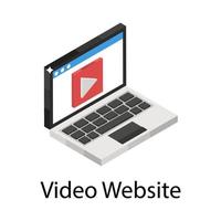 Video Website Concepts vector